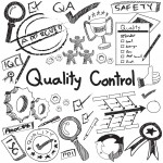 52658992 - quality control in manufacturing industry production and operation handwriting doodle sketch design tools sign and symbol in white isolated background paper for engineering management education presentation or introduction with sample text, create by vect