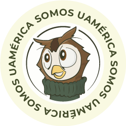 Economía 4 Sello institucional Somos UAmérica con la mascota oficial de la Universidad de América
