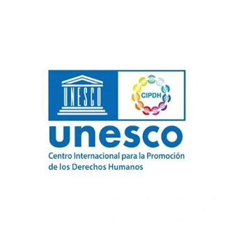 Logotipo oficial de la UNESCO CIPDH, Centro Internacional para la Promoción de los Derechos Humanos.