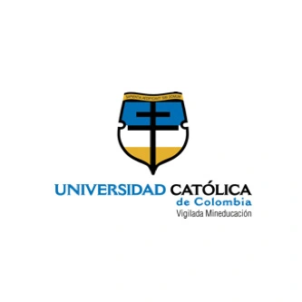 Logotipo institucional de la Universidad Católica de Colombia.